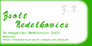 zsolt nedelkovics business card